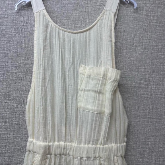 Women’s Cream Wide-Leg Jumpsuit - Picture 6 of 7